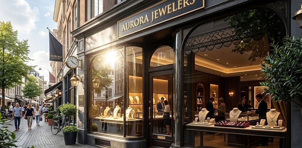 cara menata etalase toko perhiasan